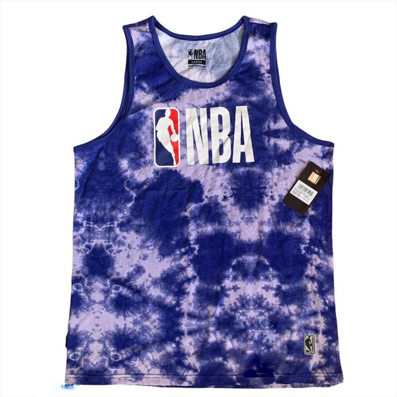 NWT - NBA Blue-Violet Tie Dye Tank Top (Size: L) - Picture 1 of 3